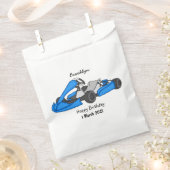 Kart racing cartoon afbeelding bedankzakje (Geknipt)