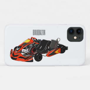 Kart racing cartoon afbeelding iPhone 11 hoesje