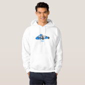 Kart racing cartoon afbeelding hoodie (Voorkant volledig)