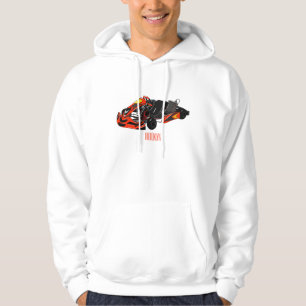 Kart racing cartoon afbeelding hoodie