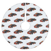 Kart racing cartoon afbeelding kerstboom rok (Voorkant)