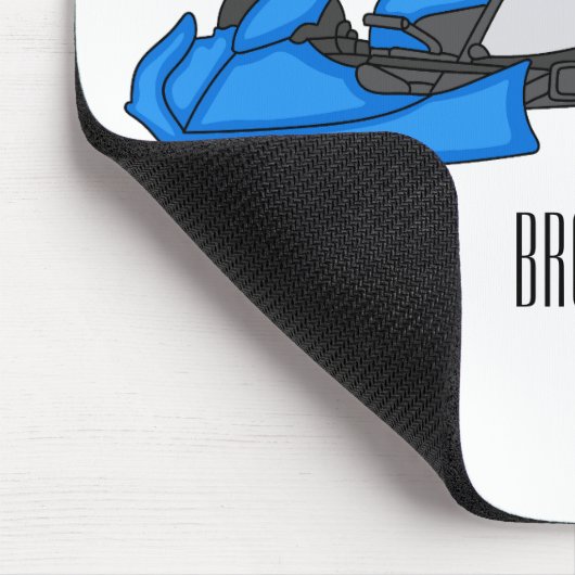 Kart racing cartoon afbeelding muismat (Hoek)