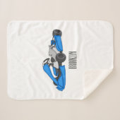 Kart racing cartoon afbeelding sherpa deken (Voorkant (horizontaal))