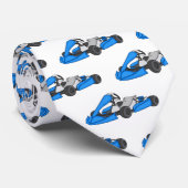Kart racing cartoon afbeelding stropdas (Opgerold)