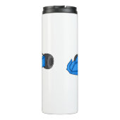 Kart racing cartoon afbeelding thermosbeker (Achterkant)