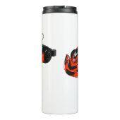 Kart racing cartoon afbeelding thermosbeker (Achterkant)