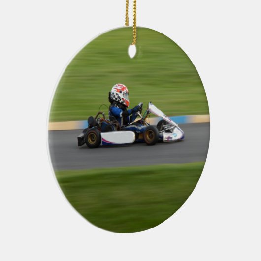 Kart Racing Keramisch Ornament (Rechts)