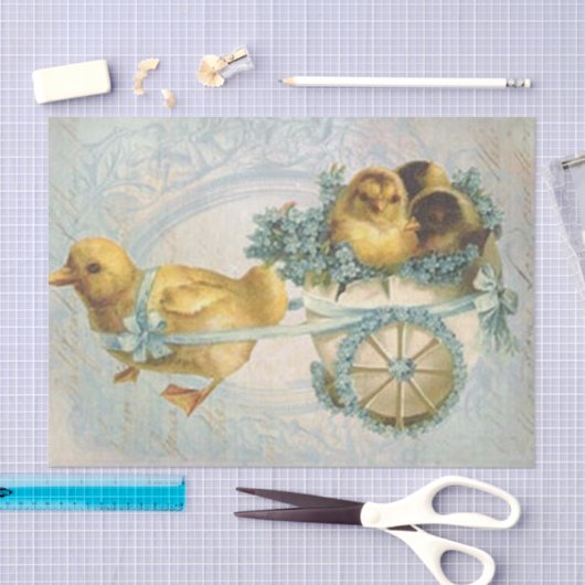 Kart vol Pasen Tissuepapier (Craft)