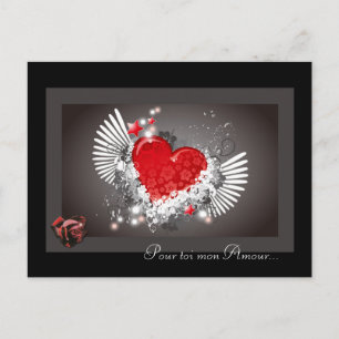 karte amour saint valentin briefkaart