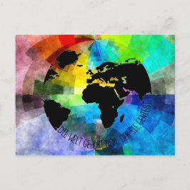 Karte "Die Welt gehört dem, der sie genießt." Briefkaart