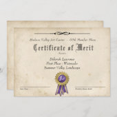 KARTGUNNINGCERTIFICAAT VOOR SHOWS (Voorkant / Achterkant)