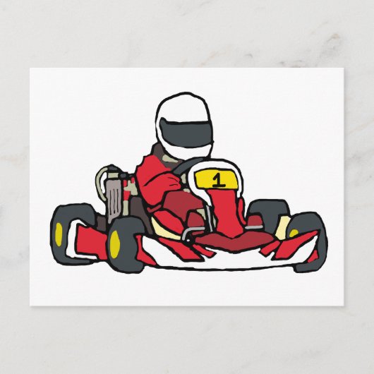 Karting Briefkaart (Voorkant)