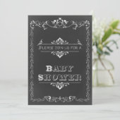 karton, dubbelzijdig Baby shower Kaart (Staand voorkant)