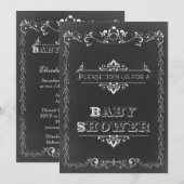karton, dubbelzijdig Baby shower Kaart (Voorkant / Achterkant)