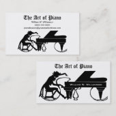 KARTON Piano - Visitekaartjes van Piano (Voorkant / Achterkant)