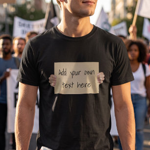 Karton Protestbord - Grappige Marsj Template T-shirt