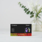 Kartonnen auto's met rand visitekaartje (Staand voorkant)