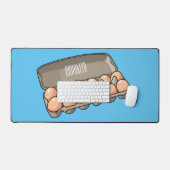 Kartonnen cartoon bureaumat (Keyboard & Muis)