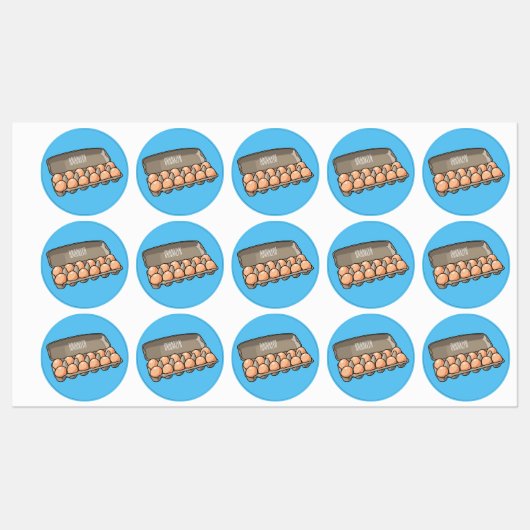 Kartonnen cartoon labels (Vel)