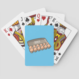 Kartonnen cartoon pokerkaarten