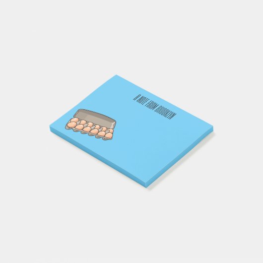 Kartonnen cartoon post-it® notes (Schuin)