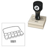 Kartonnen cartoon 	rubberstempel (Gestempeld)