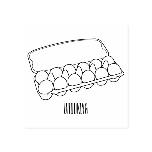 Kartonnen cartoon 	rubberstempel (Afrduk)