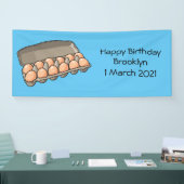 Kartonnen cartoon spandoek (Beurs)