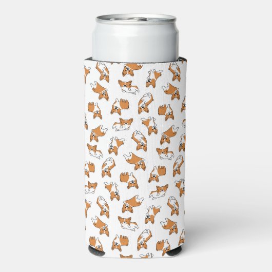 Kartonnen dog corgis pattern (Seltzer Achterkant)
