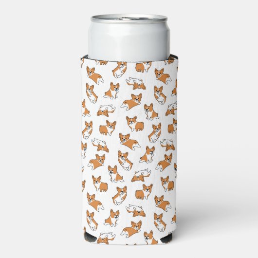 Kartonnen dog corgis pattern (Seltzer Voorkant)