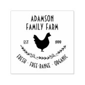 Kartonnen doos met boerderij zelfinktende stempel (Design)