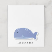 Kartonnen doos met flat sticker Whale Personalized (Buitenkant ongevouwen)