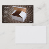 Kartonnen doos visitekaartje (Voorkant / Achterkant)