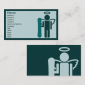 kartonnen gel : visitekaartje (Voorkant / Achterkant)