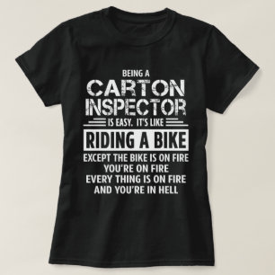 Kartonnen inspecteur t-shirt