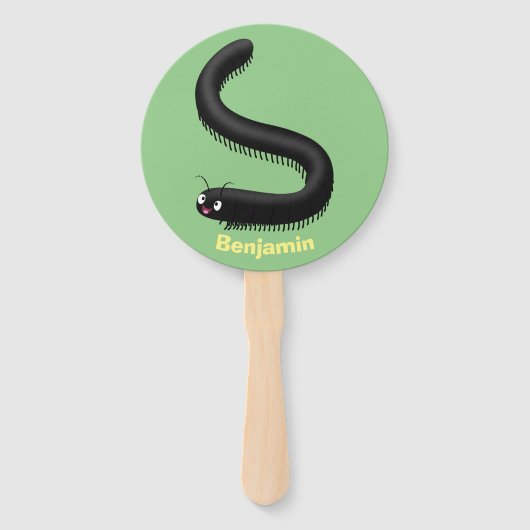 Kartonnen pijl handwaaier (Voorkant)