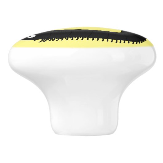 Kartonnen pijl keramische knop (Zijkant)