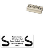 Kartonnen pijl 	rubberstempel (Gestempeld)