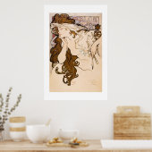 KARTONNEN POSTER : ALPHONSE MARIA MUCHA : SALON DE (Keuken)