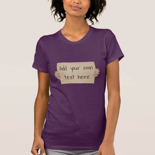 Kartonnen Protestsjabloon T-shirt (Voorkant)