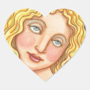 KARTSTICKERS VOOR APPEN EN EVE FOLK HART STICKER