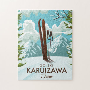 Karuizawa Japan Skireis poster Legpuzzel