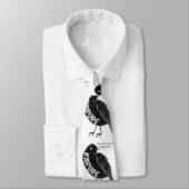 Karure Chatham Island black robin Stropdas (Gebonden)