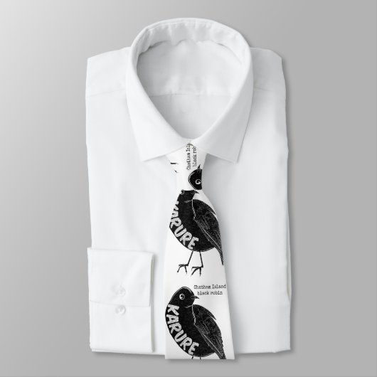 Karure Chatham Island black robin Stropdas (Gebonden)