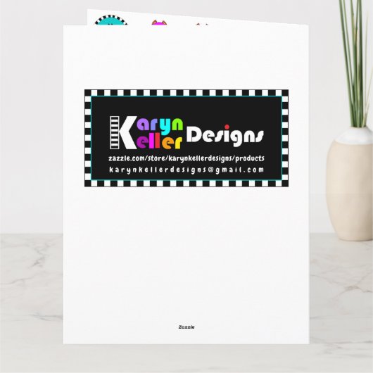 Karyn Keller Conçoit une carte d'exemple (Dos)