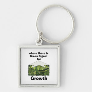 Kas Groen Signaal Voor Groei Tuin Opening Sleutelhanger