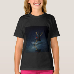 Kasa Obake Japanse Umbrella Ghost in de regen T-shirt