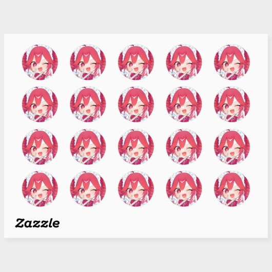Kasane teto ronde sticker (Vel)
