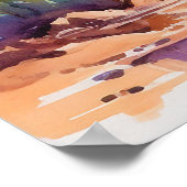 Kasbah en aquarelle clipart design, impression num (Coin)