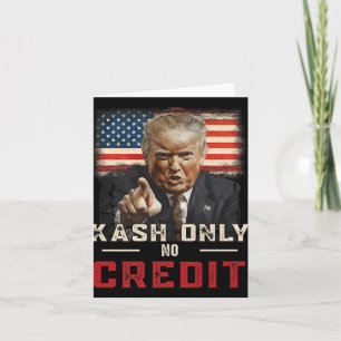 Kash heeft geen tegoed voor Donald Trump Premium Kaart